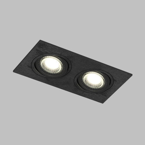 DK3022-BK Встраиваемый светильник, IP 20, 10 Вт, GU5.3, LED, черный, пластик.