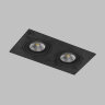 DK3022-BK Встраиваемый светильник, IP 20, 10 Вт, GU5.3, LED, черный, пластик. Фото 3