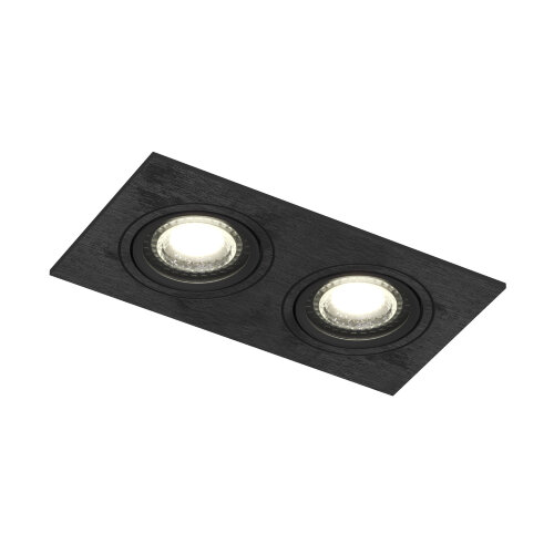 DK3022-BK Встраиваемый светильник, IP 20, 10 Вт, GU5.3, LED, черный, пластик. Фото 7