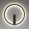 DK5035-BK Бра ROUND со светодиодом, IP20, 24W, 3000/4000/6500K, черный, алюминий. Фото 4