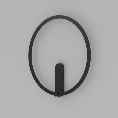 DK5035-BK Бра ROUND со светодиодом, IP20, 24W, 3000/4000/6500K, черный, алюминий. Фото 2