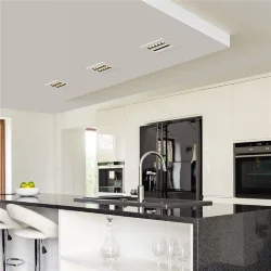 Встраиваемый точечный светодиодный светильник 9923 LED 20W 4200K белый/черный (052482)