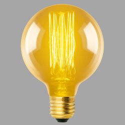 IL-V-G80-60-GOLDEN-E27 VW01 Лампа накаливания Vintage, Форма шар, Форма нити VW