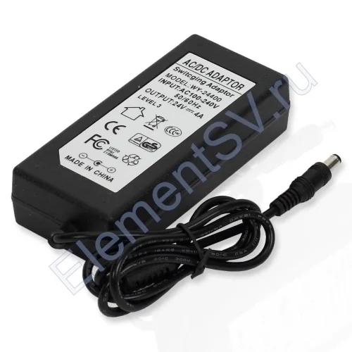 Сетевой адаптер WY-24400 Z104 24V 96W 4A - фото.