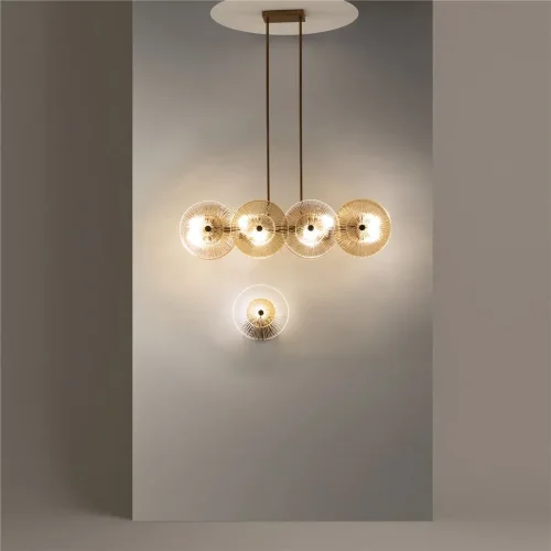 Подвесной светильник Aster E14х8 (Золото) - фото 6