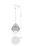 Подвесной светильник FR5335PL-01B1 Форма / Shape E27x1 (Черный) FR5335PL-01B1 - фото