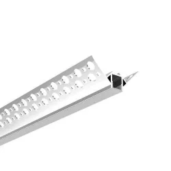 Алюминиевый профиль встраиваемый в гипсокартон 346 (2500*48,8*22,7мм с рассеивателем, внешний угол)