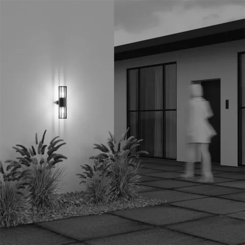 Настенный светильник (бра) Barrel E27x2 15Вт IP 54 (Графит) - фото 9