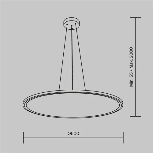 Подвесной светильник Cosmos 4000К 54Вт (Белый) - фото 3