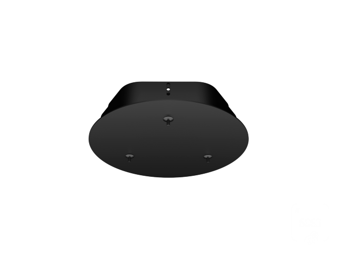 Потолочная чаша 6063 – D210 (RAL9005/3 отверстия) - фото 1
