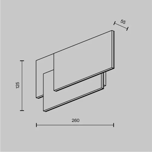 Настенный светильник (бра) Trame 3000К 12Вт IP 20 (Белый) - фото 9