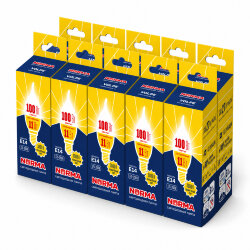 LED-CW37-11W-WW-E14-FR-NR SET10 Лампа светодиодная, Форма свеча на ветру, матовая, Серия Norma, Теплый белый свет 3000K, Упаковка 10 штук