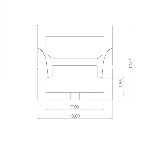 Cиликоновая оболочка T1010 S4 (10*10mm, pcb 6mm) - фото I