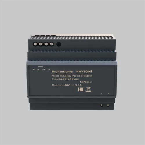 Источник напряжения PSL016 48В 150Вт IP 20 831006 (Черный) 831006 - фото 6