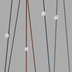 Поворотный светильник для трека-ремня Belty, серия Spot, со светодиодом, D100*H107мм, 48V DC, 12W, RA90, 38°, 4000K, IP20, белый с черным, алюминий, Denkirs DK5540-WH+BK