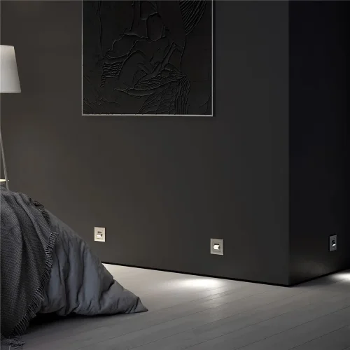 Поворотная встраиваемая LED подсветка Turn (серебряный) W1154706 - фото 3