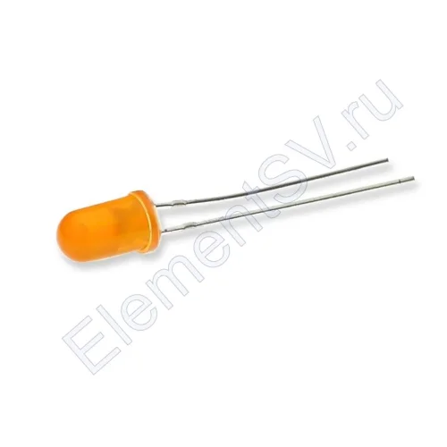 Светодиод ICL-5mm LE74 (orange, 800-1000 mcd, diffuse) - фото.