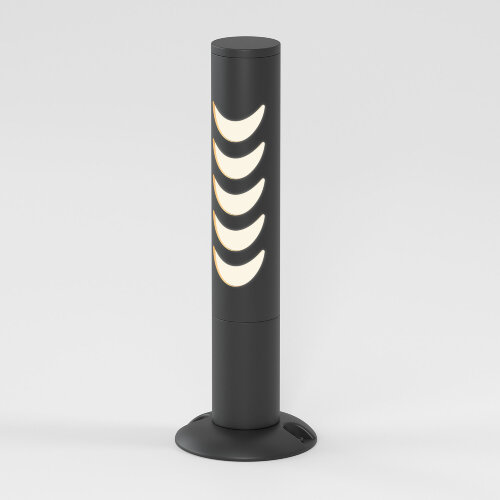 Светильник садово-парковый Smile 6w 3000K черный - фото 1