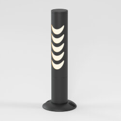 Светильник садово-парковый Smile 6w 3000K черный 35188/S (070022)