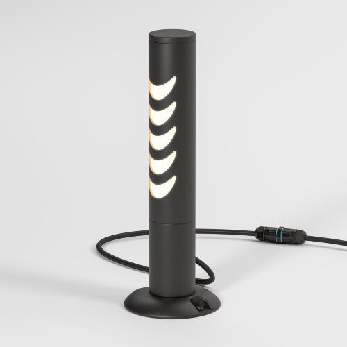 Светильник садово-парковый Smile 6w 3000K черный - Фото 3