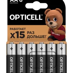 Элемент питания алкалиновый AA/LR6 (блист. 6шт) Basic Opticell 5051006