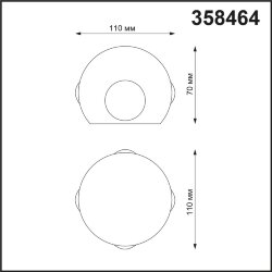 Уличный фасадный светильник «Novotech» 358464, серия: CALLE