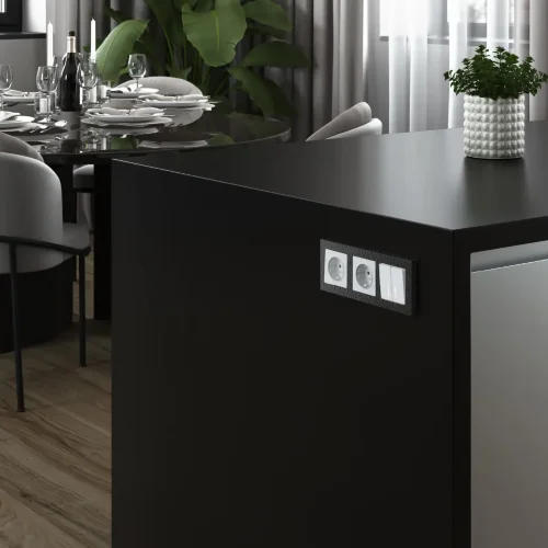 Выключатель двухклавишный с подсветкой (белый матовый) W1120161 - фото 5