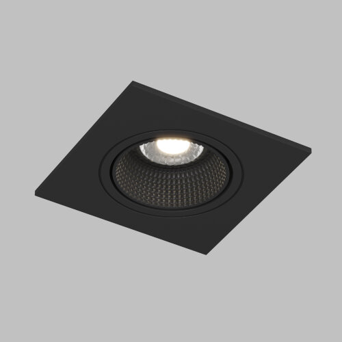 DK3071-BK Встраиваемый светильник, IP 20, 10 Вт, GU5.3, LED, черный/черный, пластик. Фото 2