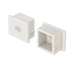 Комплект заглушек (для профиля 22×12) 10 шт., ALM006EC (Белый)