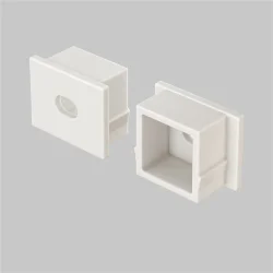 Комплект заглушек (для профиля 22×12) 10 шт., ALM006EC (Белый)
