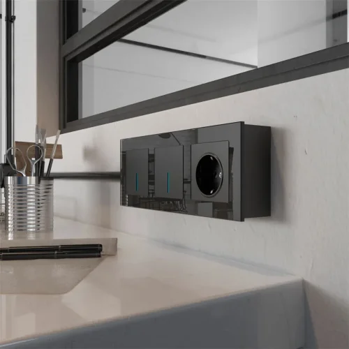 Коробка для накладного монтажа черный W8000008 - фото 3