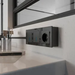 Коробка для накладного монтажа черный W8000008