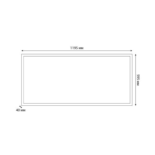 ULP-60120 60W-4000К-LL IP40 PREMIUM OPAL WHITE Светильник светодиодный потолочный, Белый равномерный свет 4000K, 7700Лм, Корпус белый, В комплекте с и-п - фото 7