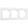 Рамка из стекла на 3 поста Favorit белый матовый W0031105 - фото