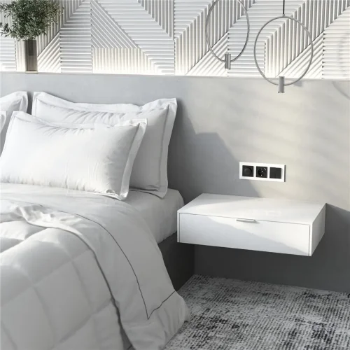 Рамка из стекла на 3 поста Favorit белый матовый W0031105 - фото 3