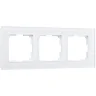 Рамка из стекла на 3 поста Favorit белый матовый W0031105 - фото