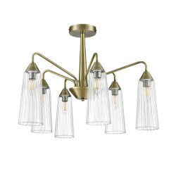 Люстра потолочная «LUMION» 6584/6C, серия: DOLIANA (крепление на планке)