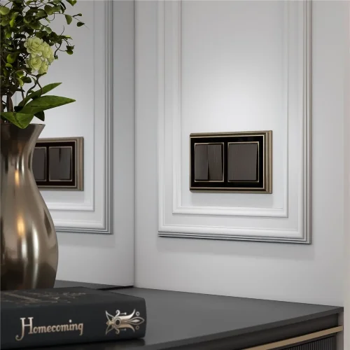 Набор клавиш для выключателя двухклавишного (бронзовый) W1129012 - фото 3