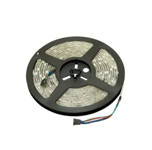 Лента светодиодная PLS 5050/60-12V 14.4Вт/м 6500К холод. бел. IP20 (уп.5м) JazzWay 1000972 - фото 2