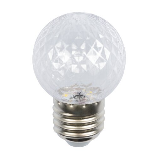 LED-D45-1W-6000K-E27-CL-С PINEAPPLE Лампа декоративная светодиодная, Форма Ананас, прозрачная, Дневной свет 6000K, Картон - фото 1