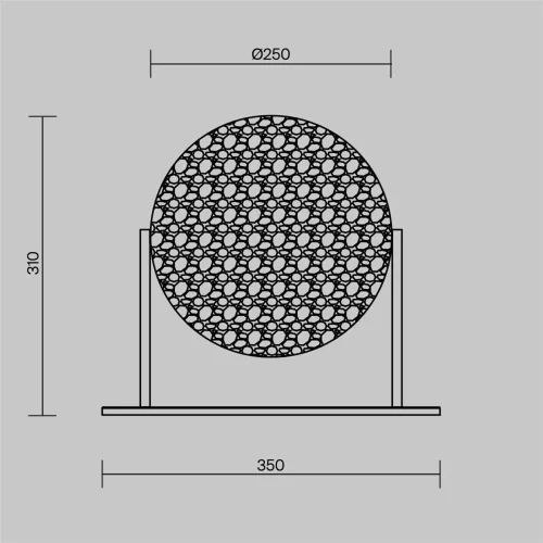 Настольный светильник Мангата / Mangata 3000К 7Вт (Хром) MOD387TL-L8CH3K - фото 15