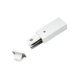 Ввод питания с заглушкой PRB-WH для шинопровода RB белый IN HOME