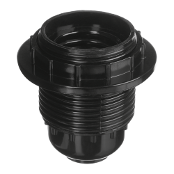 Патрон WOLTA WLH-013   E27 с кольцом, карболитовый, черный