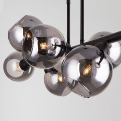 Умный подвесной светильник со стеклянными плафонами 70113/8 дымчатый Smart (047075)