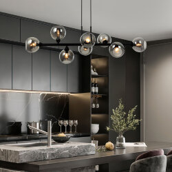 Умный подвесной светильник со стеклянными плафонами 70113/8 дымчатый Smart (047075)