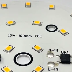 Светодиодная матрица 5730, 36 led, 220V, 15W, Ф100mm, D197, warm white