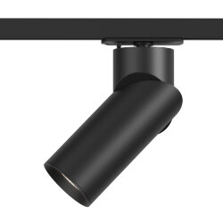 Трековый светильник IP 20, 15 Вт, GU10, черный, алюминий, Denkirs DK6080-BK