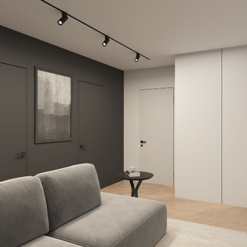 DK6080-BK Трековый светильник IP 20, 15 Вт, GU10, черный, алюминий. Фото 6