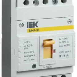 Выключатель автоматический 3п 160А 15кА ВА44 33 IEK SVA4410-3-0160