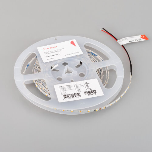 Светодиодная лента RT-А80-5mm 24V Warm2700 (5 W/m, IP20, 2835, 5m) (Arlight, Открытый) 037793 - фото 2